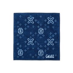 CROSS HAND TOWEL (INDIGO BLUE)｜クロス柄 ハンドタオル｜CL-26AWCRS001EX