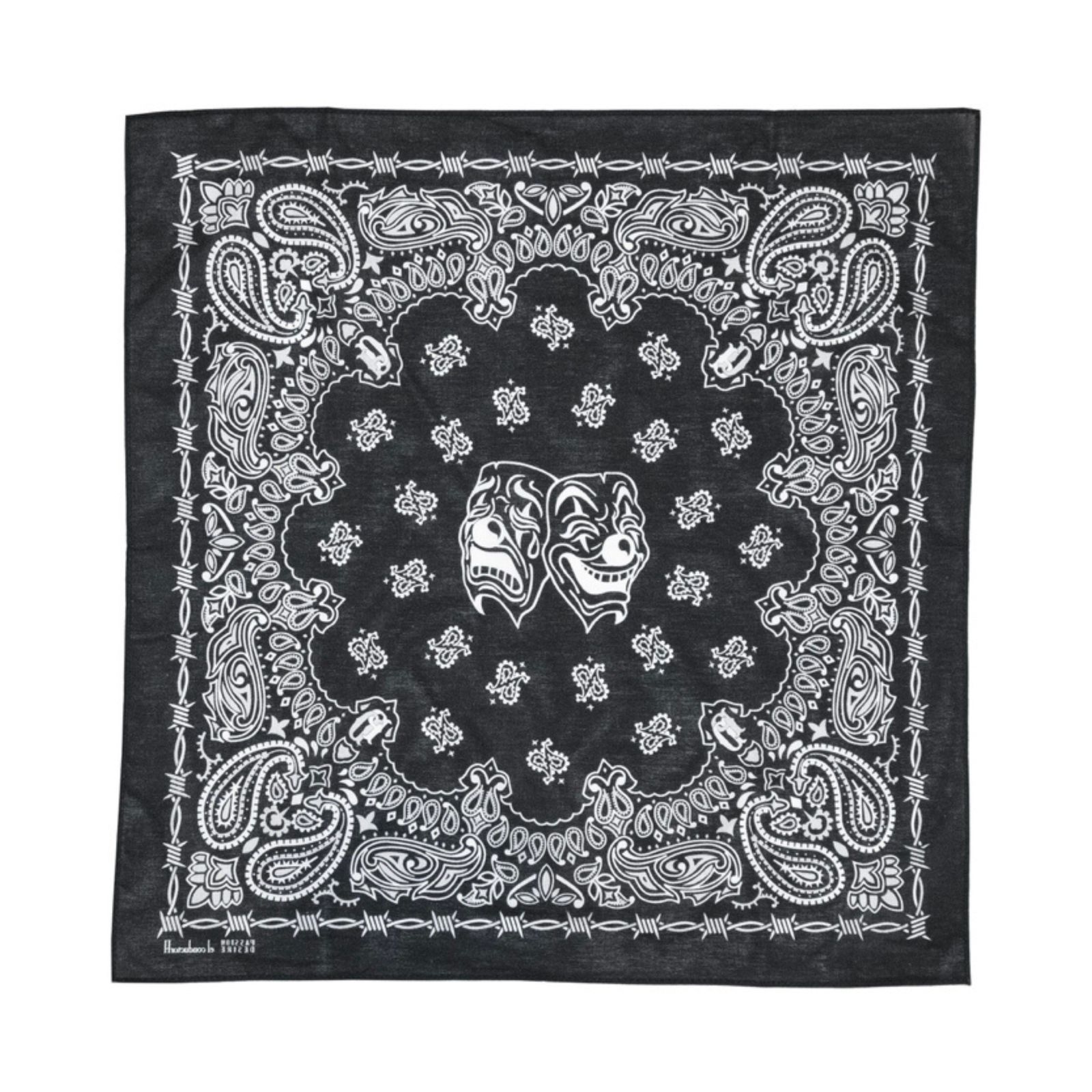 COTTON BANDANA '2FACE (BK) / バンダナ