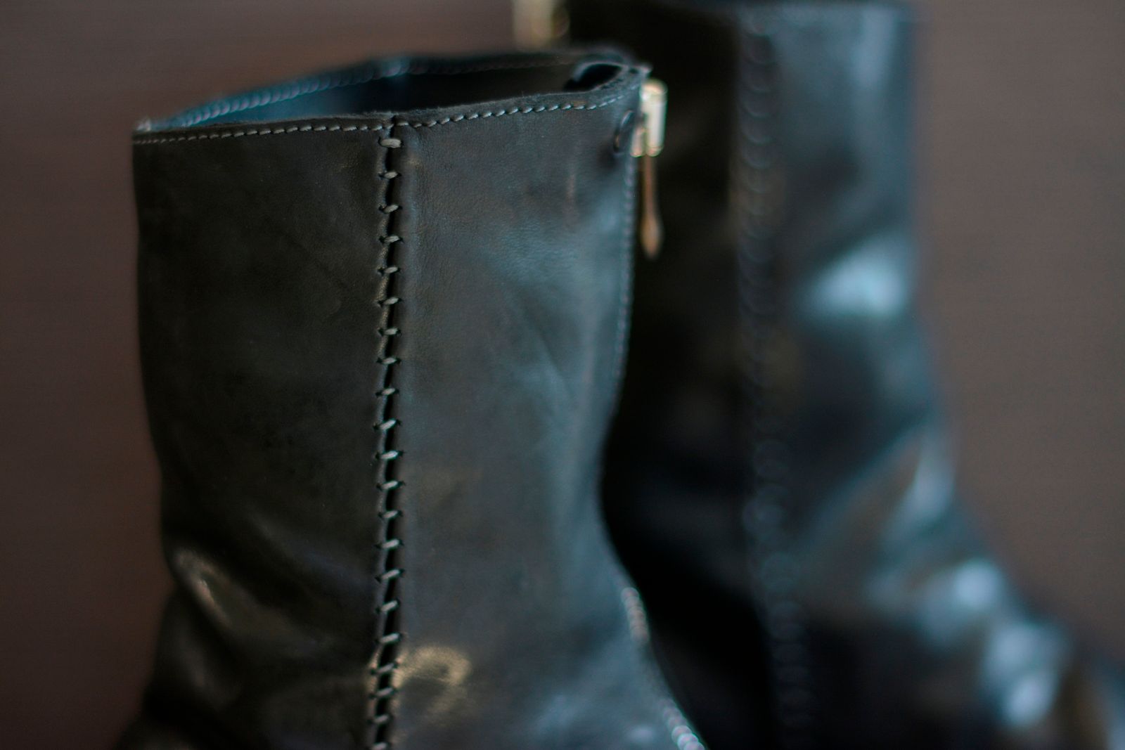HORSE BACK ZIP PECOS W/NAILS LINED LEATHER SOLES PIECE DYED