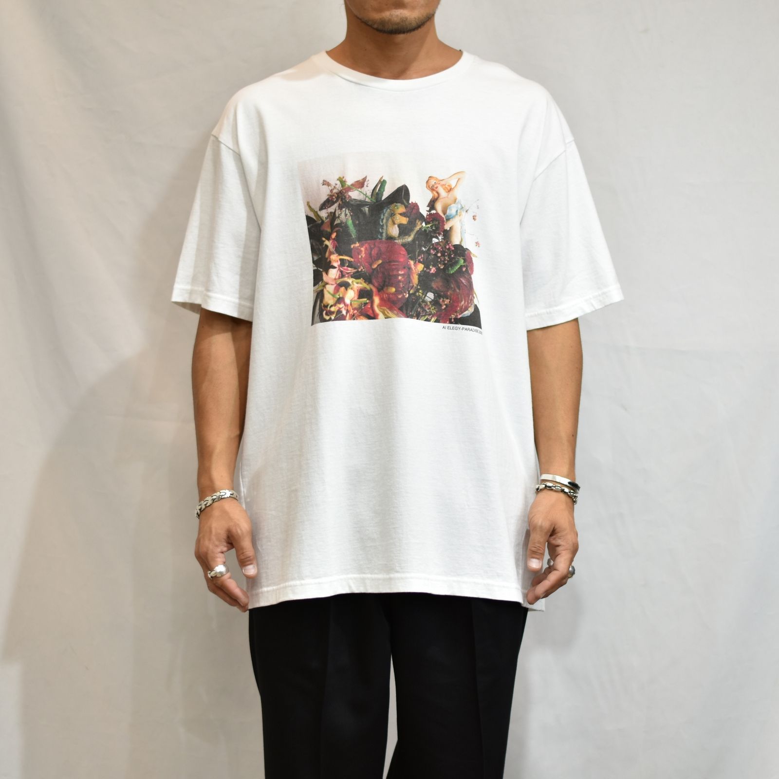 MINEDENIM - Araki Nobuyoshi × Stie-lo AI ELEGY-PARADISE T-SH （WHT