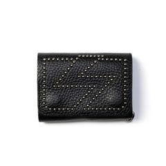 LIGHTNING LEATHER FLAP HALF WALLET ＜EXCLUSIVE＞ (BLACK)｜フラップハーフウォレット 三つ折り財布｜CL-26SS007LE EX