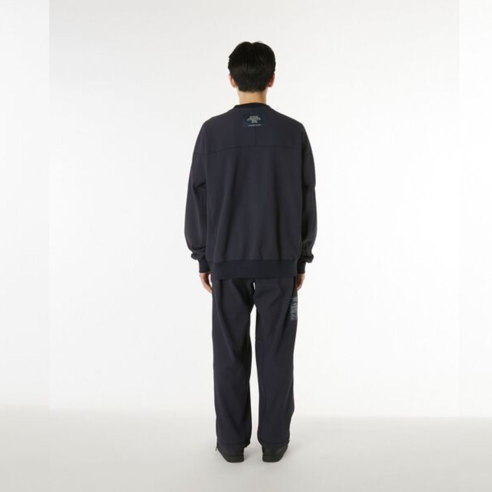 EXCHANGE SERVICE TOPS T-SHIRT （BLACK）｜ワッフル ロングスリーブ｜9252-CS04-012