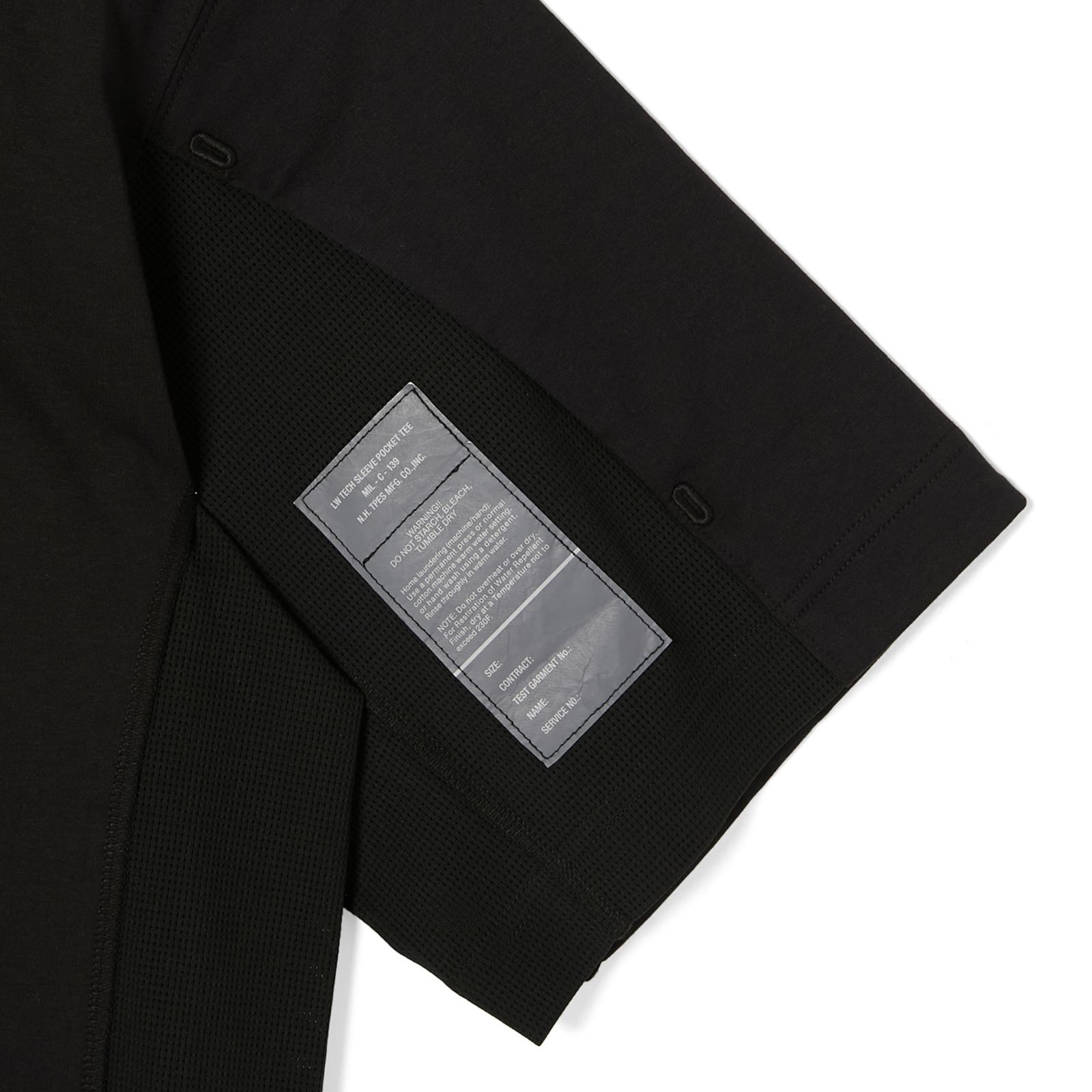 SIDE-PANEL T-SHIRT （BLACK） / ドロップショルダー Tシャツ （BLACK） 9251-CS53-015