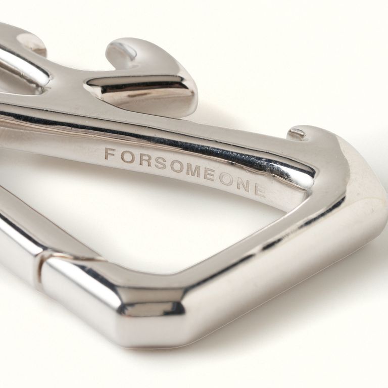 FORSOMEONE - FLAME CARABINER (SILVER / シルバー） | chord