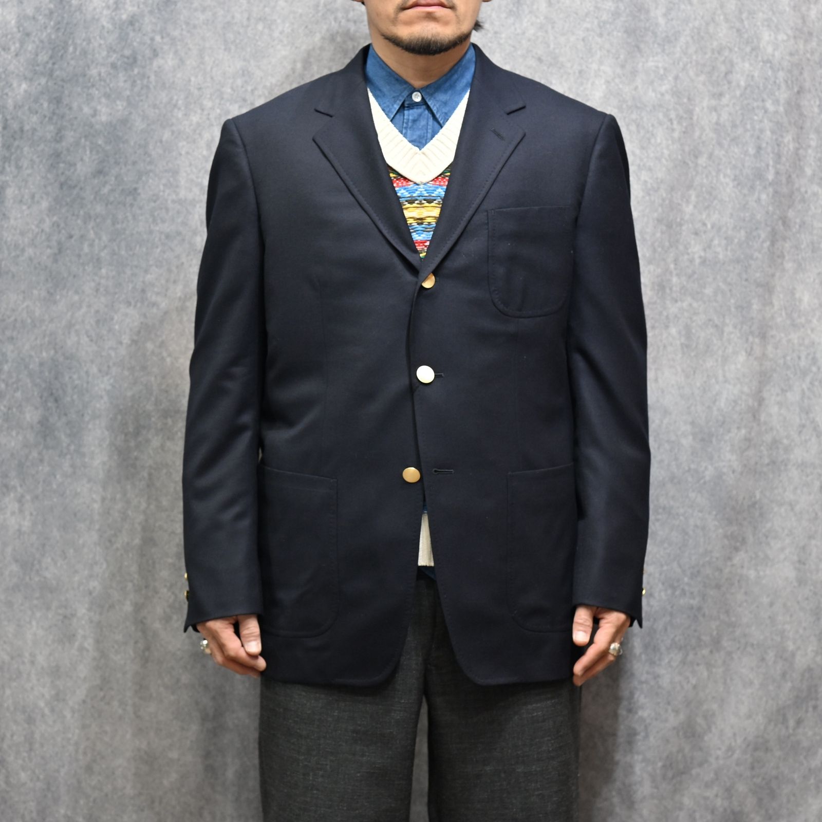 EF.Wool Saxony Blazer （DNY）｜ブレザー ジャケット｜2603-8002