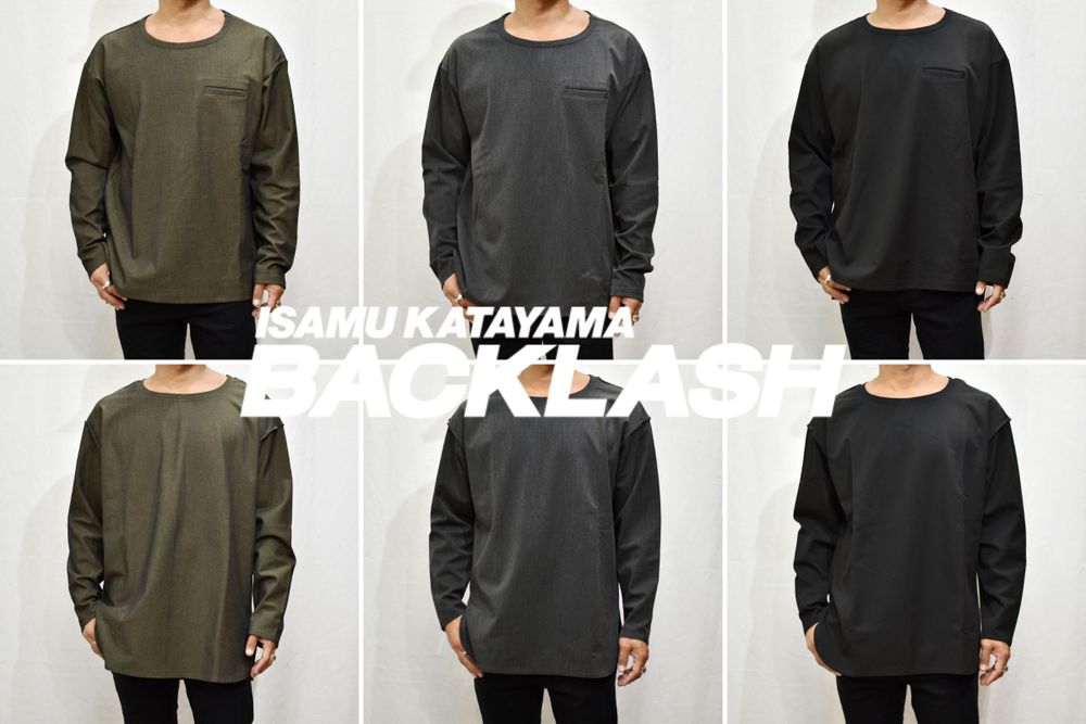 ISAMUKATAYAMA BACKLASH 【伸縮性に優れたストレッチ素材】 着用画像をアップいたしました。