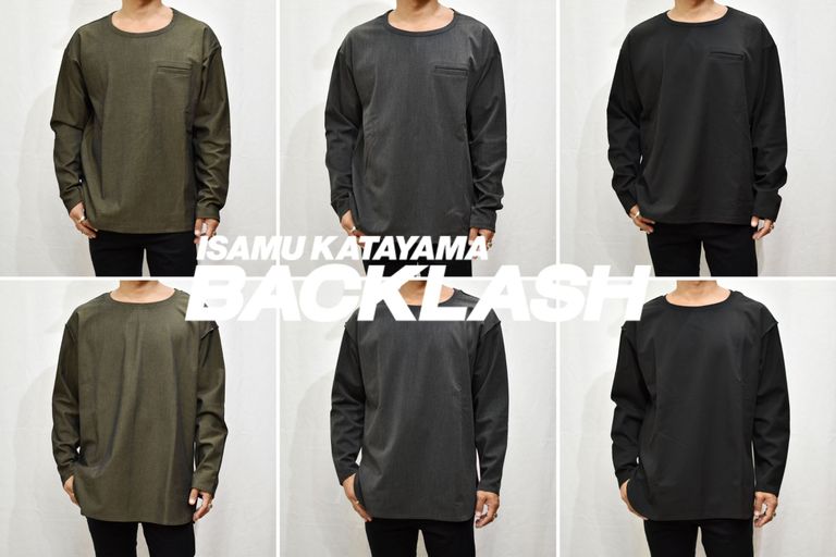 ISAMUKATAYAMA BACKLASH 【伸縮性に優れたストレッチ素材】 着用画像をアップいたしました。