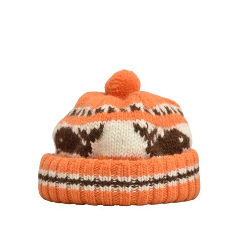 Canadian Knit Cap "SNOWMAN" (ORANGE)｜ニットキャップ・ニット帽｜Z01011