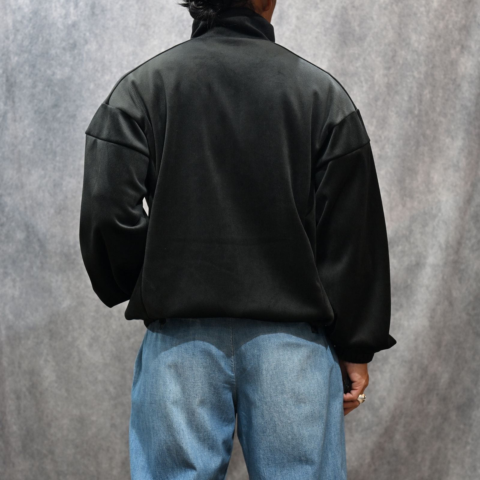 TRACK JACKET （BLACK）｜コーデュロイ トラックジャケット｜2252-BL08-008