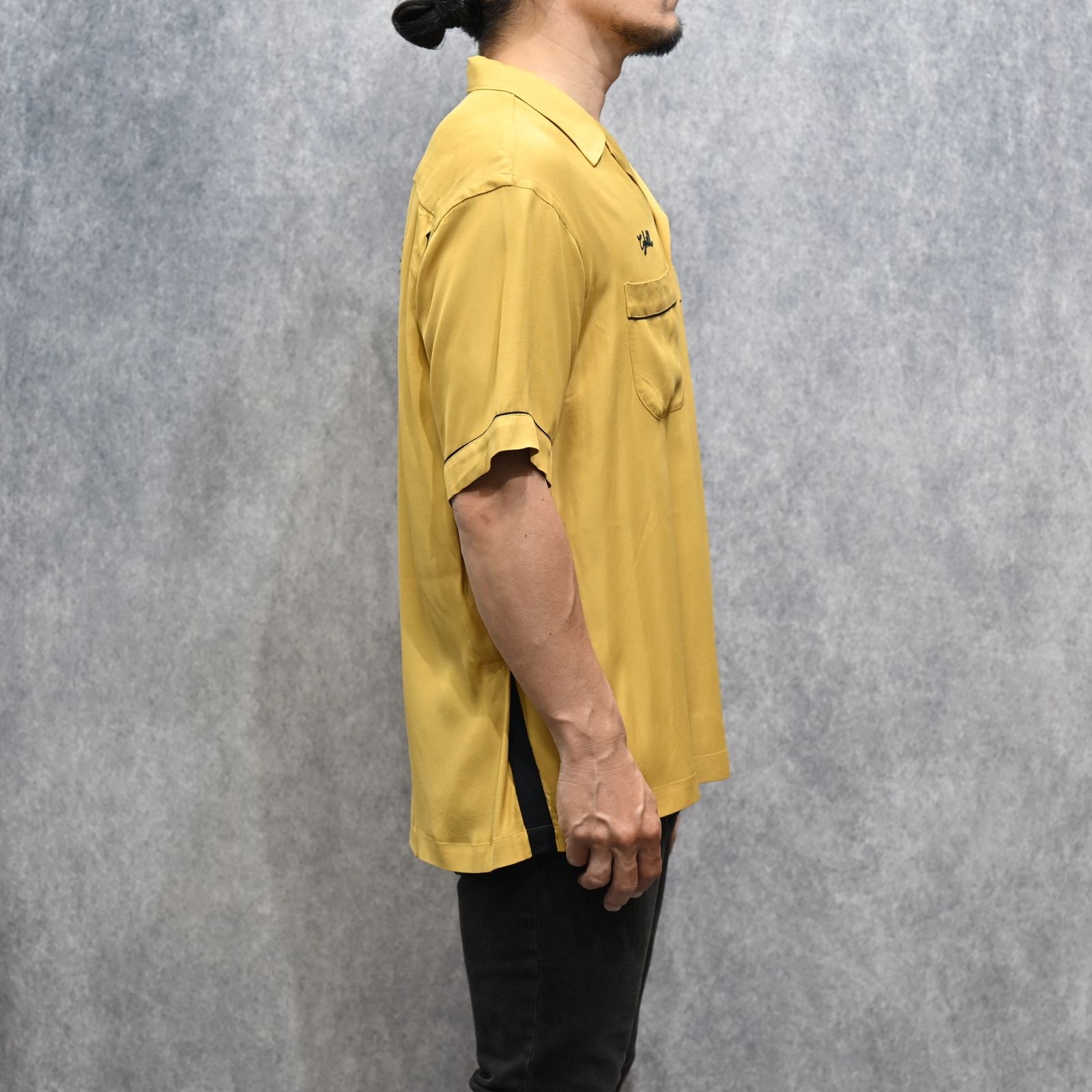 B.H.All Stars Rayon Bowling SH （YEL） ボーリング 半袖シャツ （イエロー）｜2605-5001