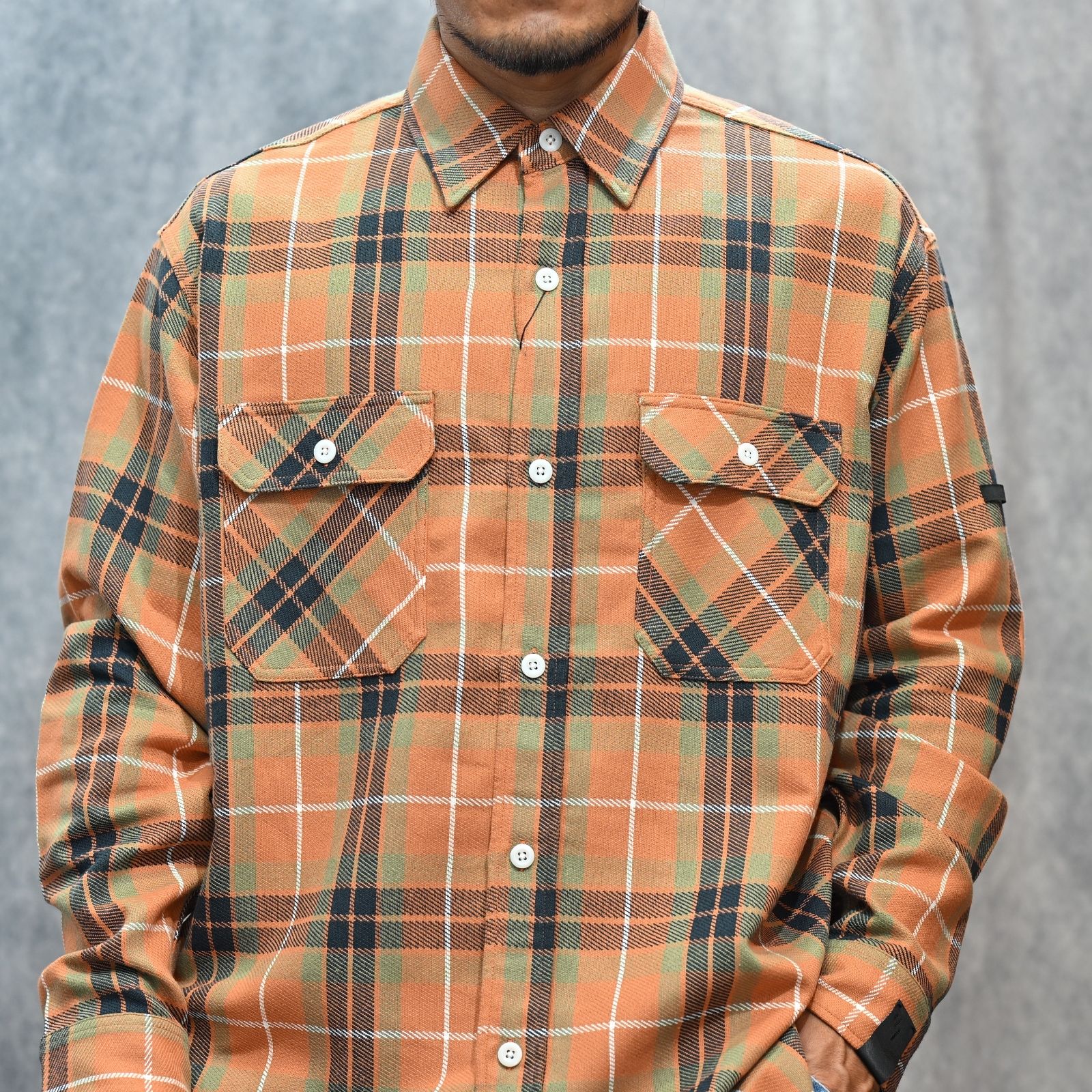 × BIG MAC SHIRT （ORG CHECK）｜× ビッグマック チェックシャツ｜2252-SH61-026