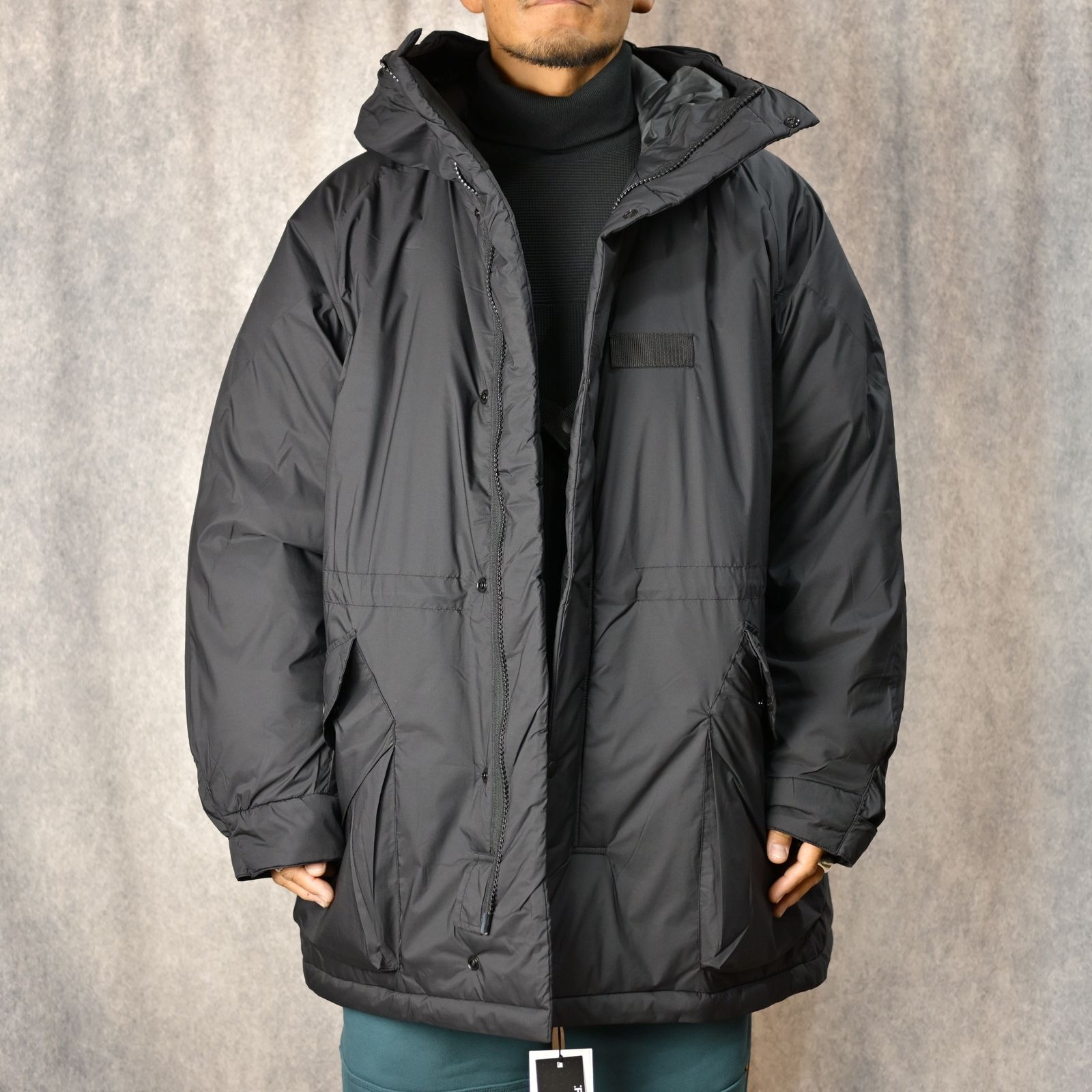 HOODIE COAT (BLACK) -  フーディー コート （ブラック） 9242-CO01-001