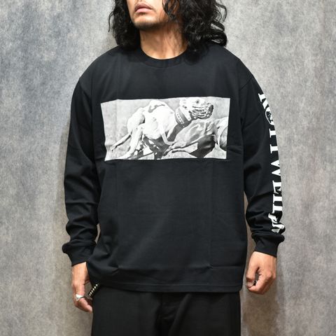 DOGRACE LS TEE （BLACK）｜ロングスリーブ プリントTシャツ｜RW26S0625