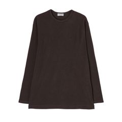 30/- COTTON SINGLE JERSEY ROUND NECK LONG SLEEVE （CHARCOAL） ロングスリーブ カットソー （チャコール）