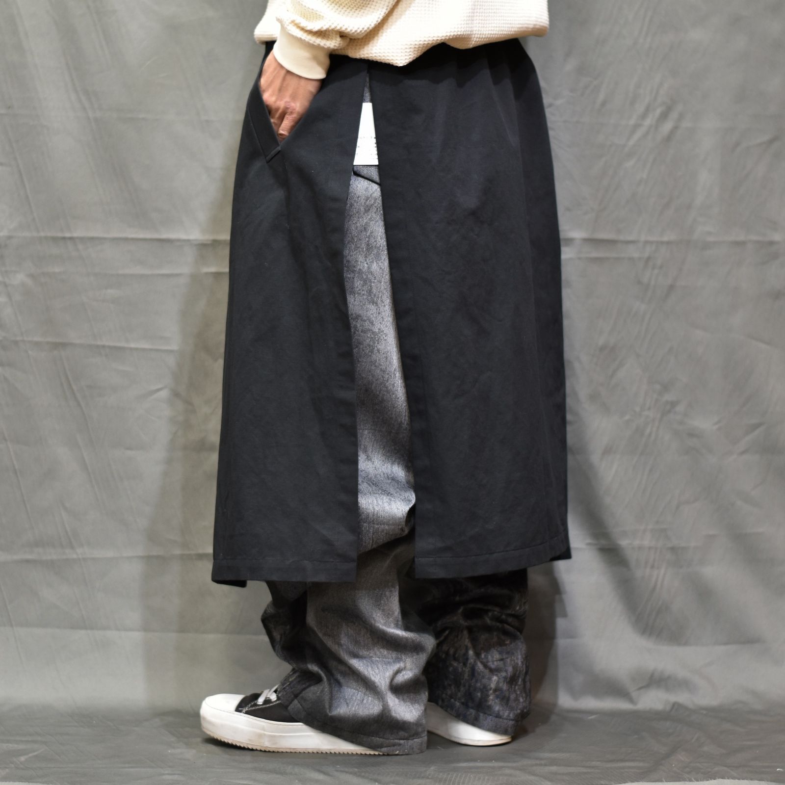 デタッチャブルトレンチコート / LB22SS-CO01-CL (BLACK)
