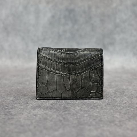 墨染クロコ 名刺入れ カードケース（SUMI）｜383-06