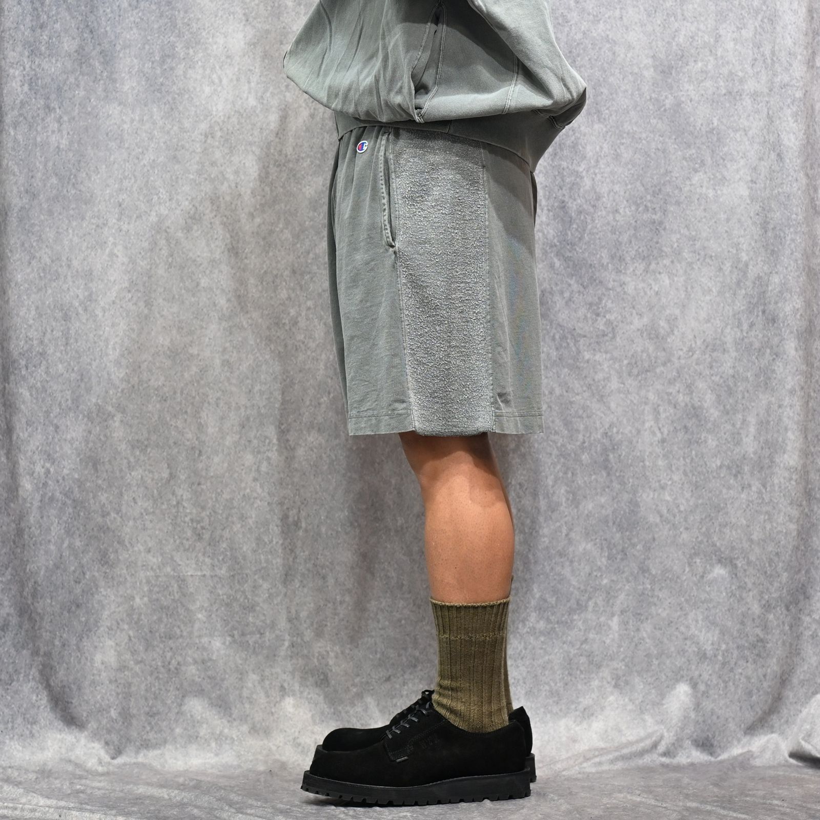 N.HOOLYWOOD × Champion｜HALF PANTS （GRAY / グレー）｜ハーフパンツ｜C8-D513