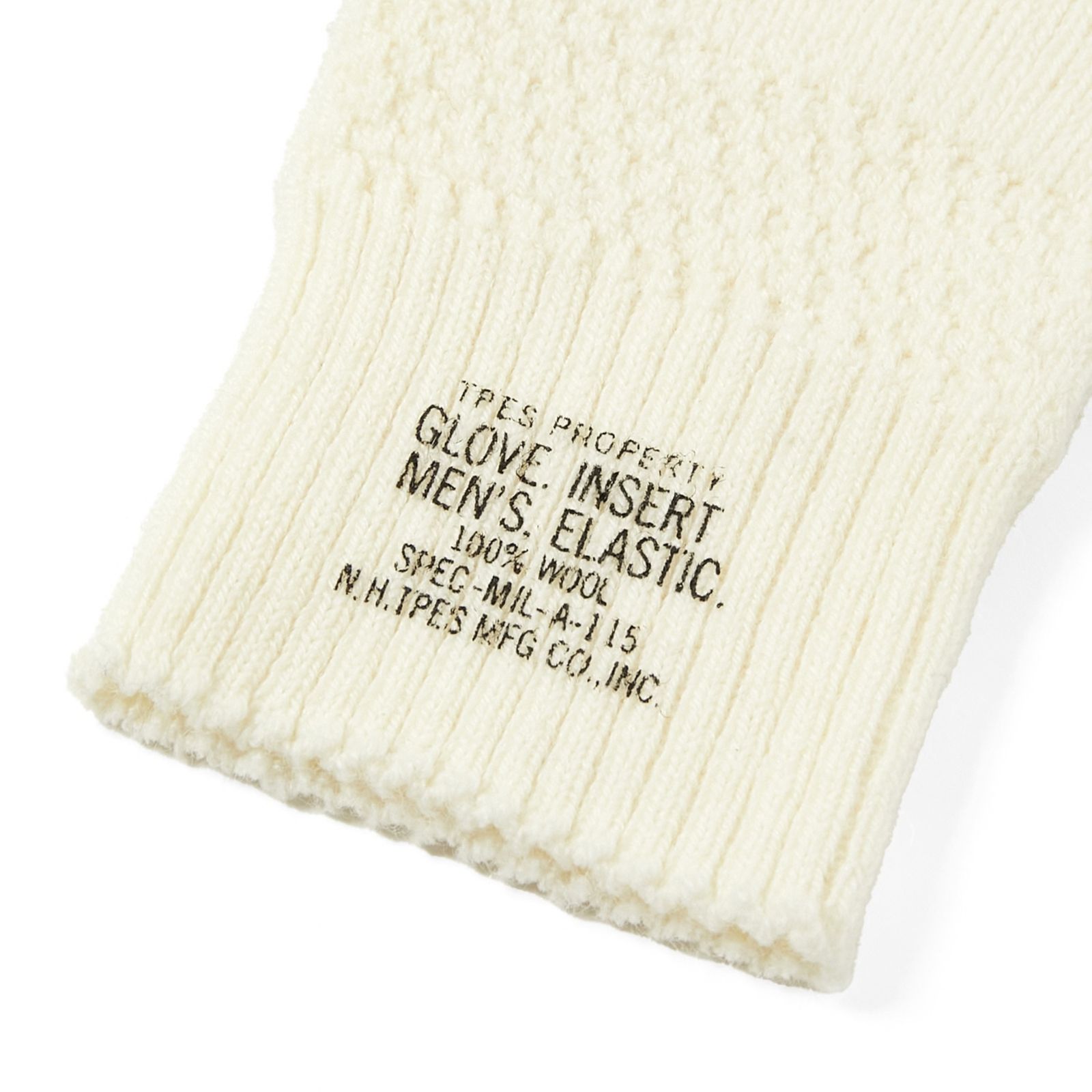 FINGERLESS GLOVES （WHITE / ホワイト） ニット グローブ｜9262-AC06