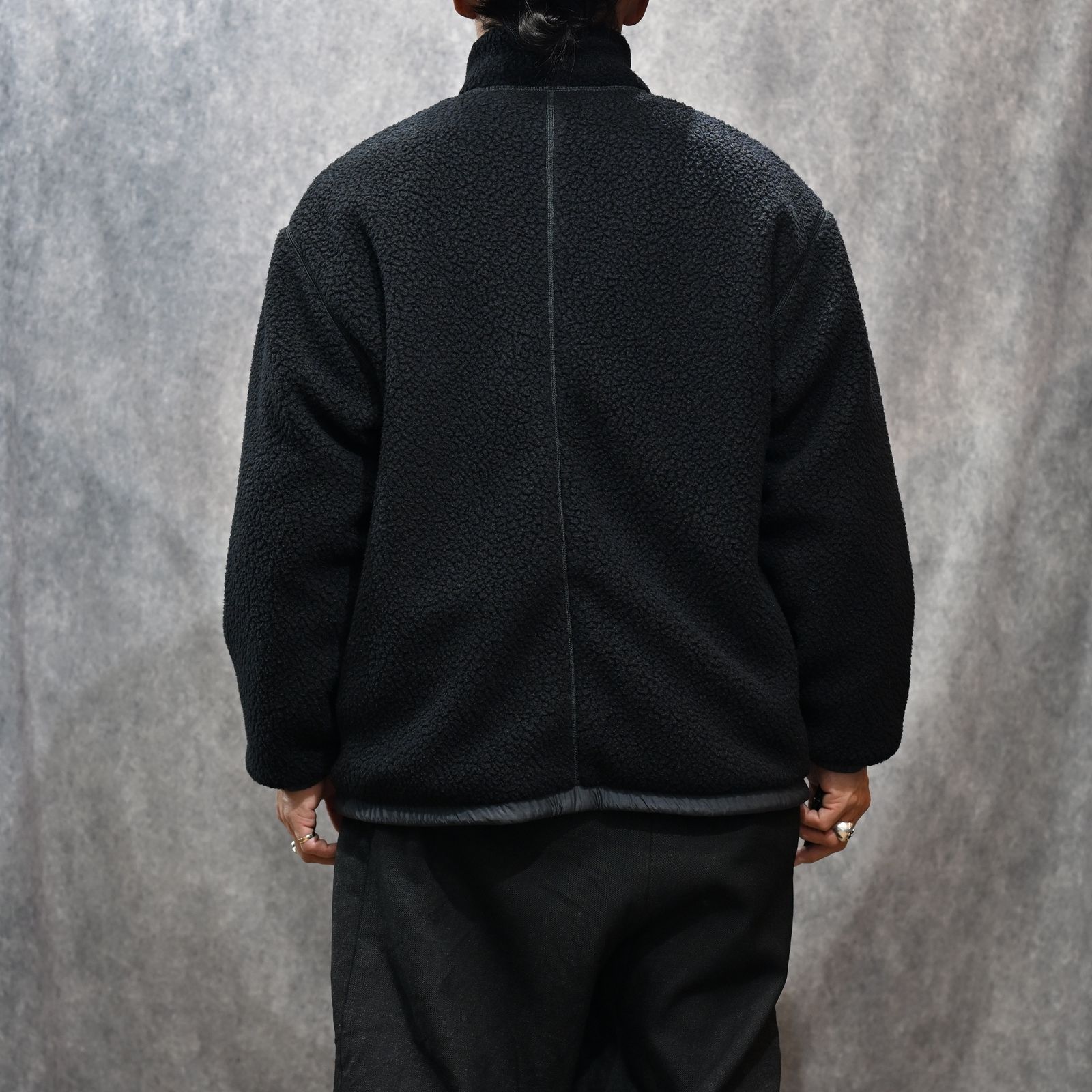 FLEECE LINER NYLON ZIP UP JACKET （BLACK）｜フリース リバーシブルジャケット （ブラック） PC-022-3623-10