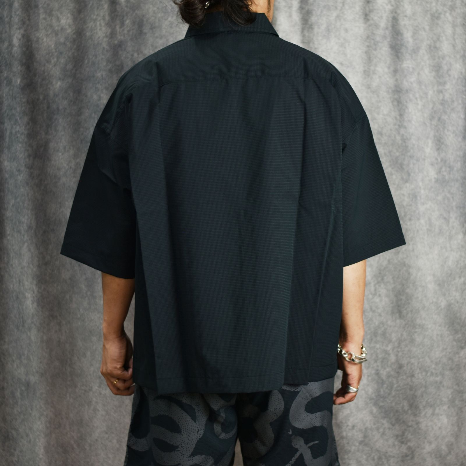 DOTAIR®︎ MULTI FUNCTION ZIP SH (BLACK) / ドットエア 多機能 半袖シャツ