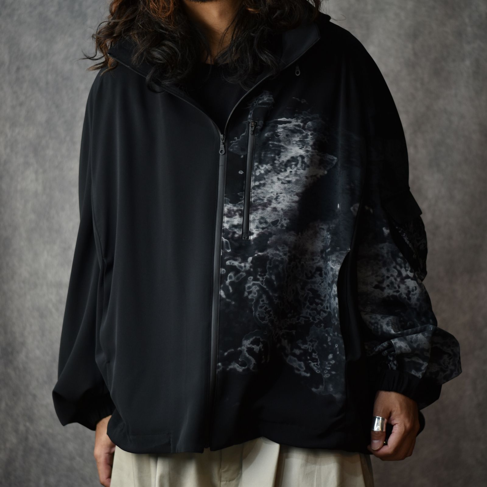 ウィンドブレーカー / LB24SS-BL03-SLV-SRK (BLACK)