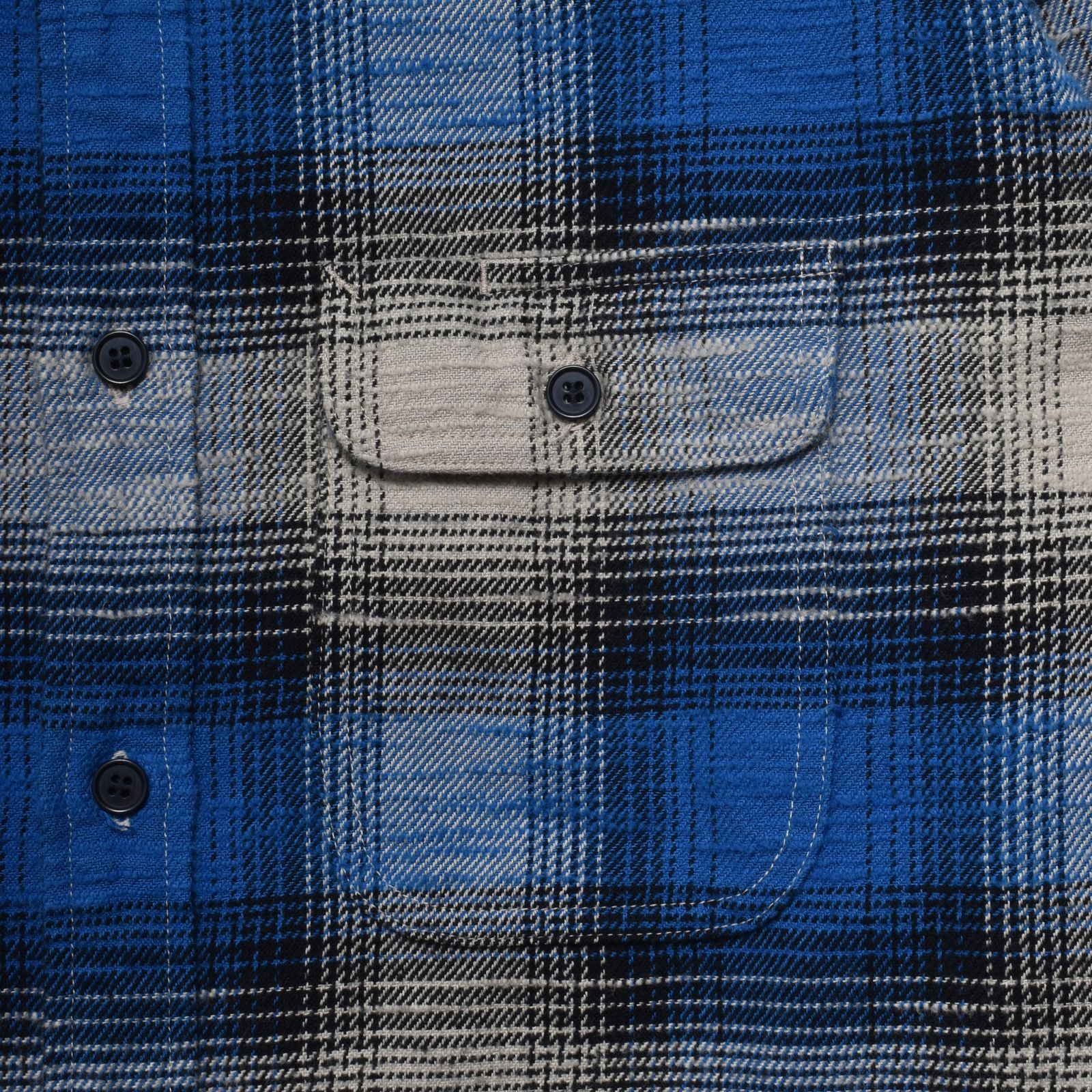 Heavy Cotton Flannel Ombre Work Shirt （BPT）｜フランネル オンブレチェック ワークシャツ｜MDFBF09503