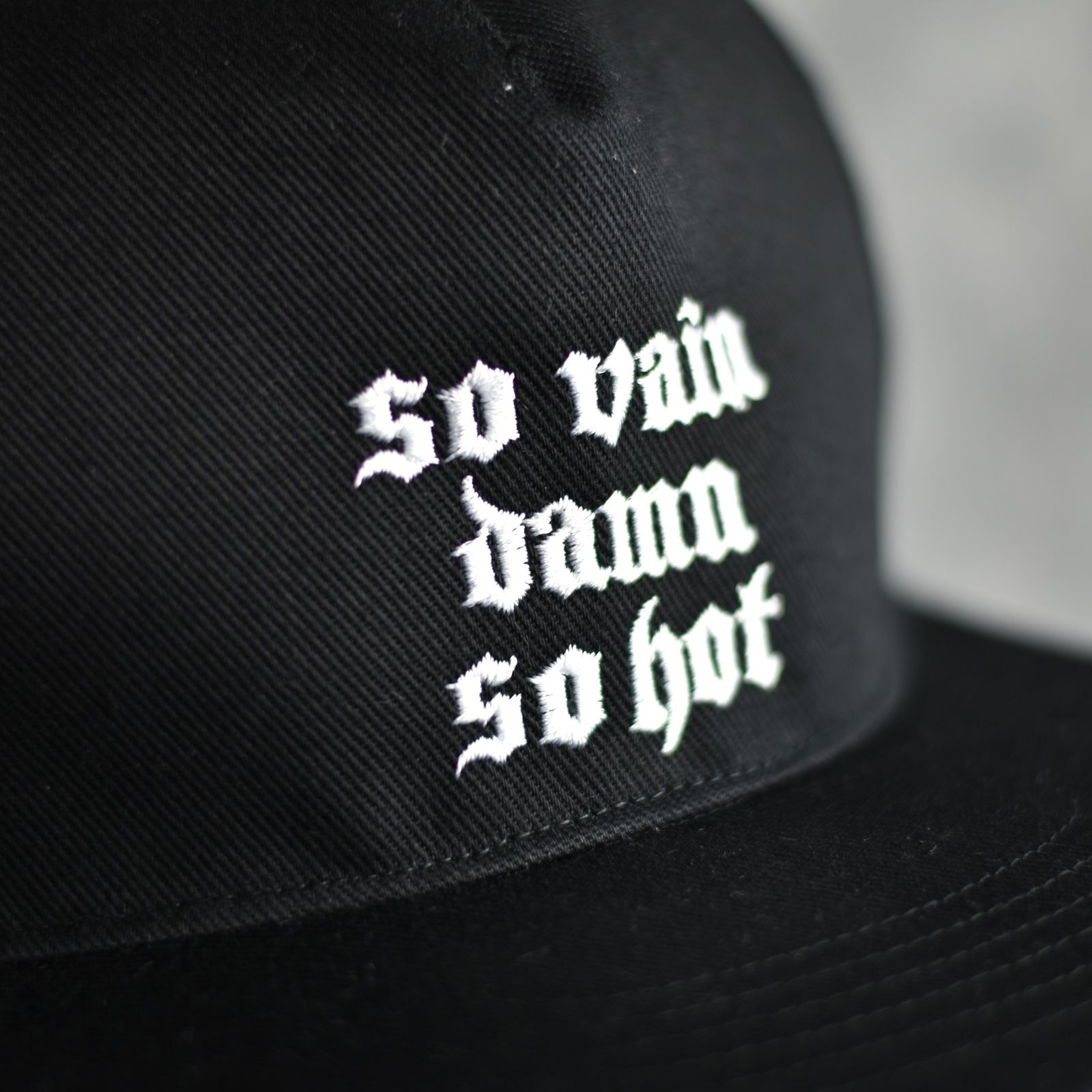 "S.V.D.S.H" TWILL CAP (BLACK) / ツイル ベースボールキャップ