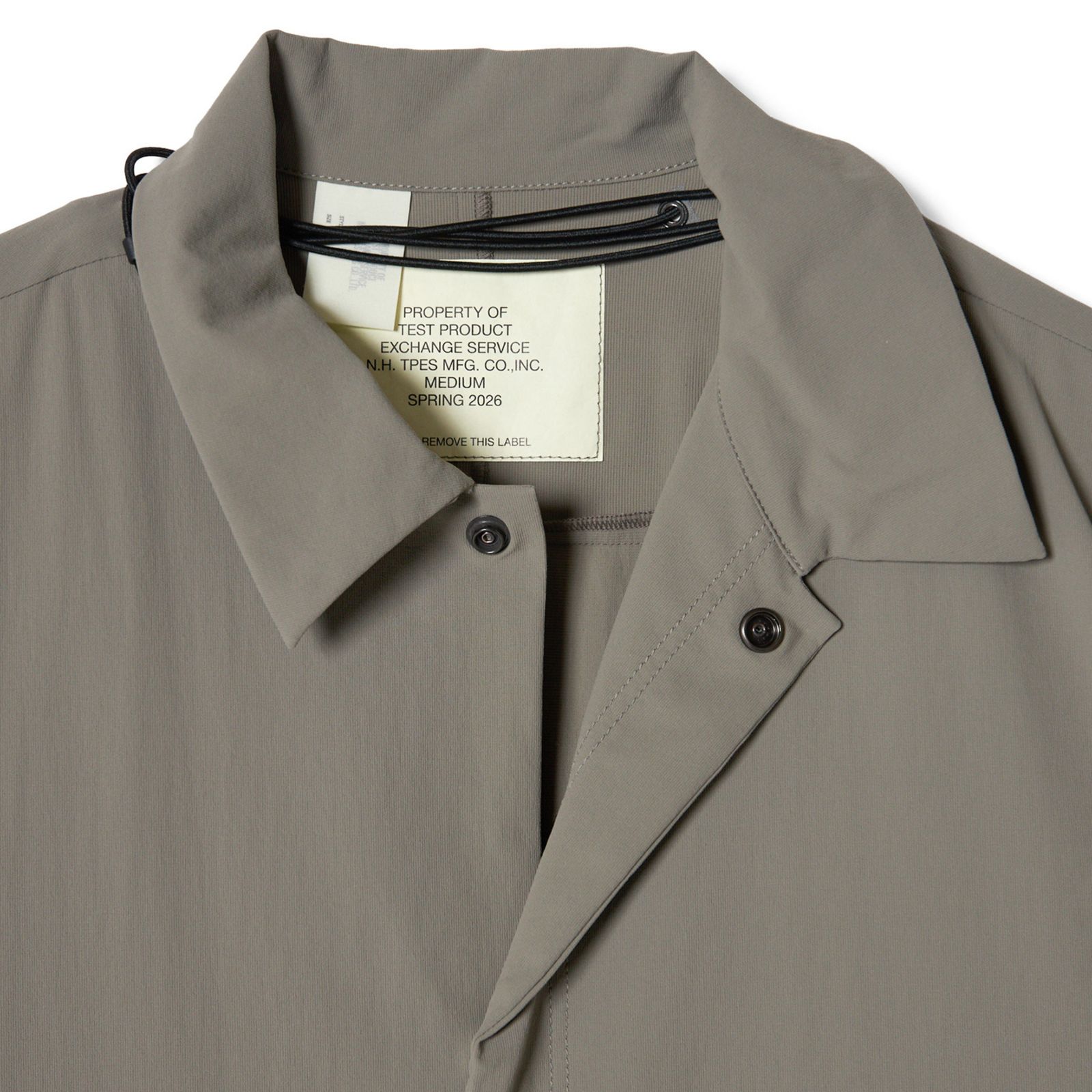 DRAWSTRING SHIRT （GRAY / グレー）｜半袖 シャツ｜9261-SH51-004