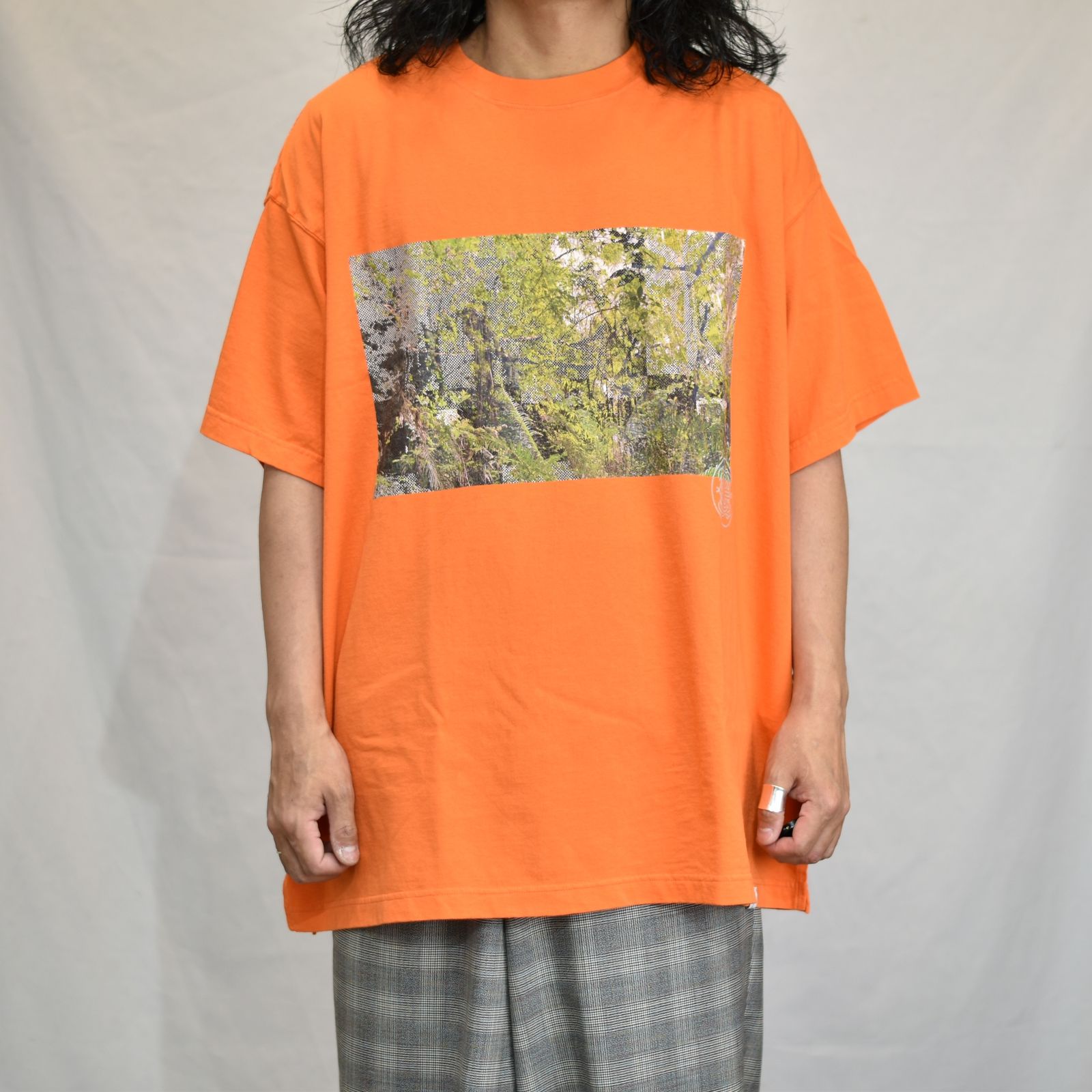 FOREST BIG TEE (ORANGE) / 森林(カモフラージュ柄) ビッグ Tシャツ