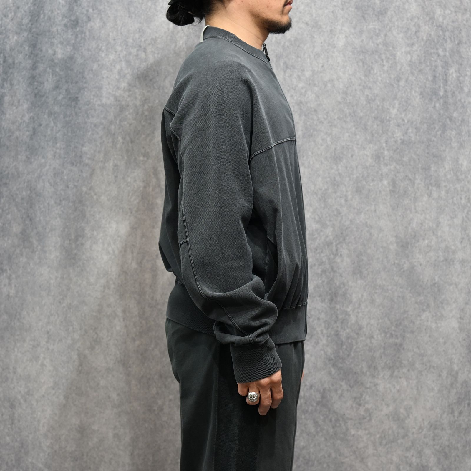 N.HOOLYWOOD × Champion｜REVERSIBLE CARDIGAN （CHARCOAL / チャコール）｜リバーシブルカーディガン｜C8-D020