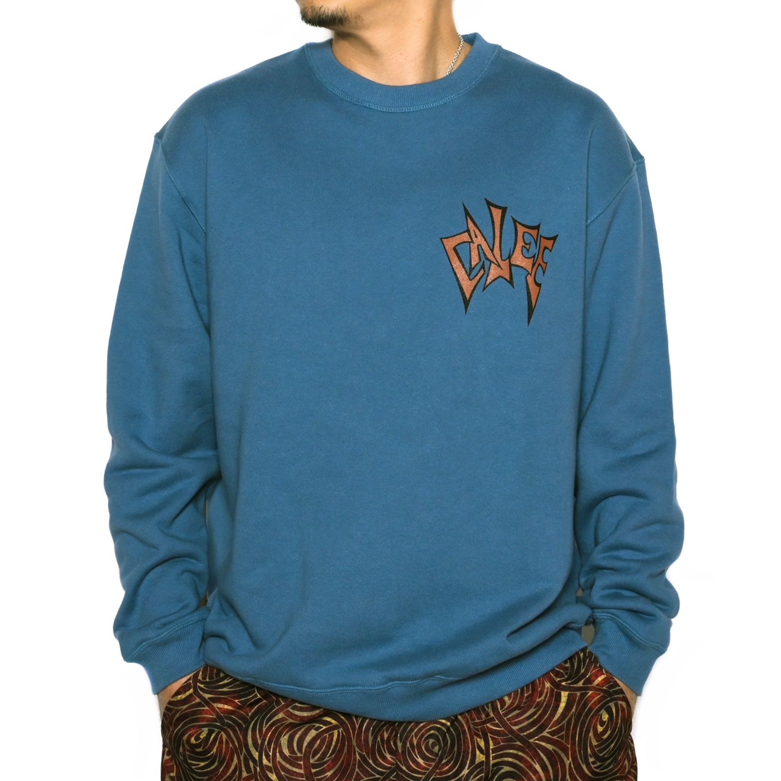 SNAKE BOLT CREW NECK SWEAT (BLUE) / クルーネック スウェット
