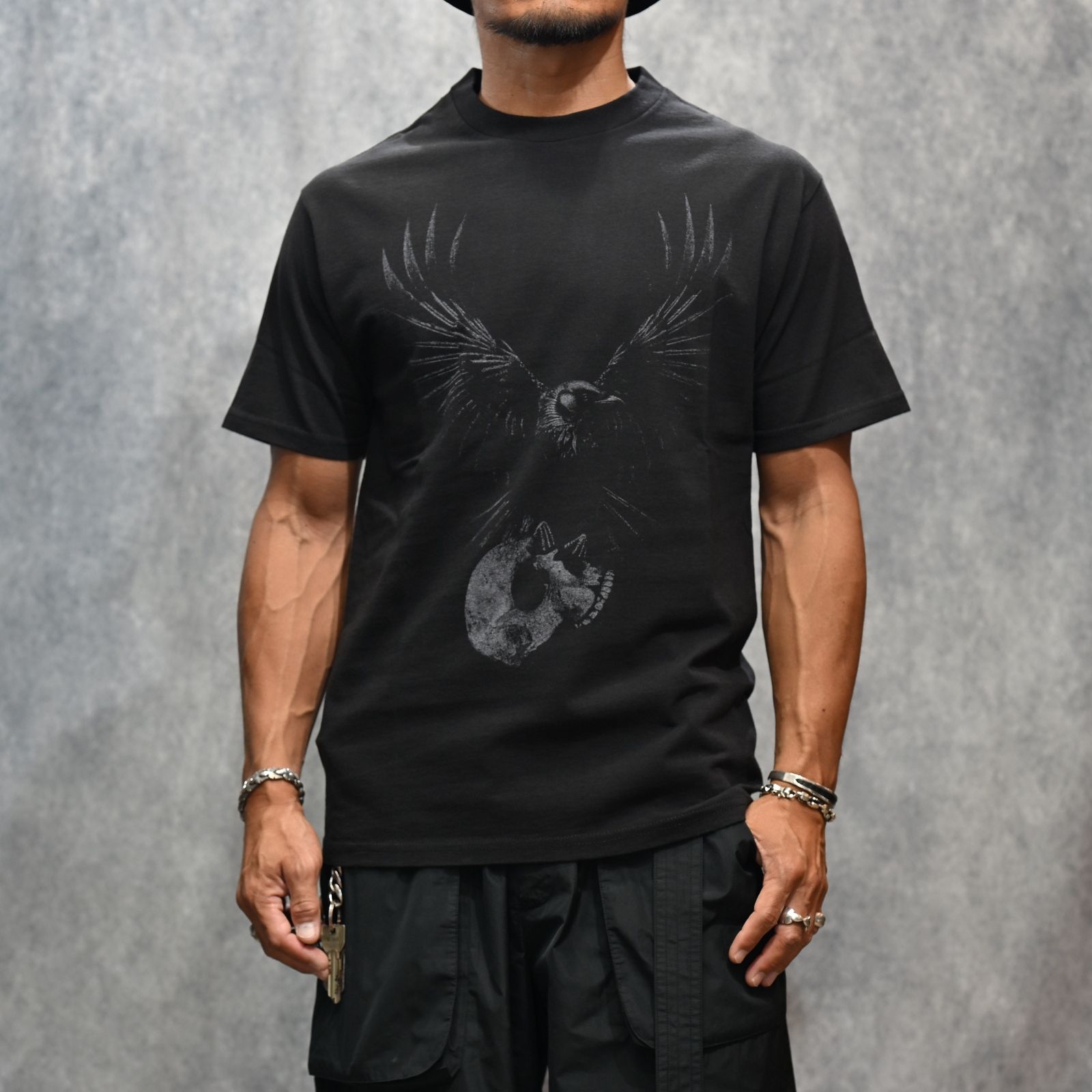 × MASSES “ROUND NECK” SHORT SLEEVE T A Ys （BLACK） / ML-T73-990-2