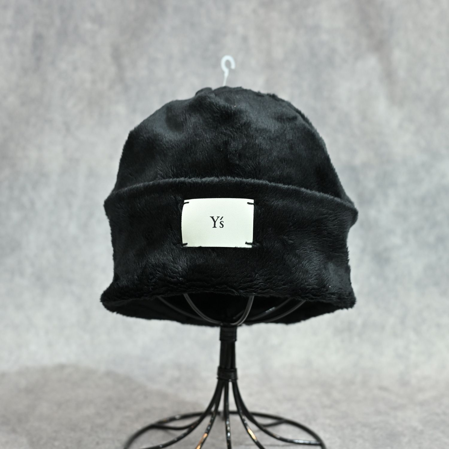 Y's × New Era MICRO FUR CUFF KNIT （Black）｜マイクロファー カーフニット｜YV-H25-995-3
