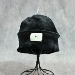 Y's × New Era MICRO FUR CUFF KNIT （Black）｜マイクロファー カーフニット｜YV-H25-995-3