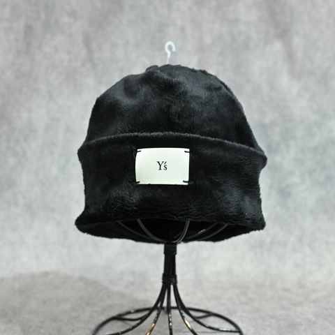 Y's × New Era MICRO FUR CUFF KNIT （Black）｜マイクロファー カーフニット｜YV-H25-995-3