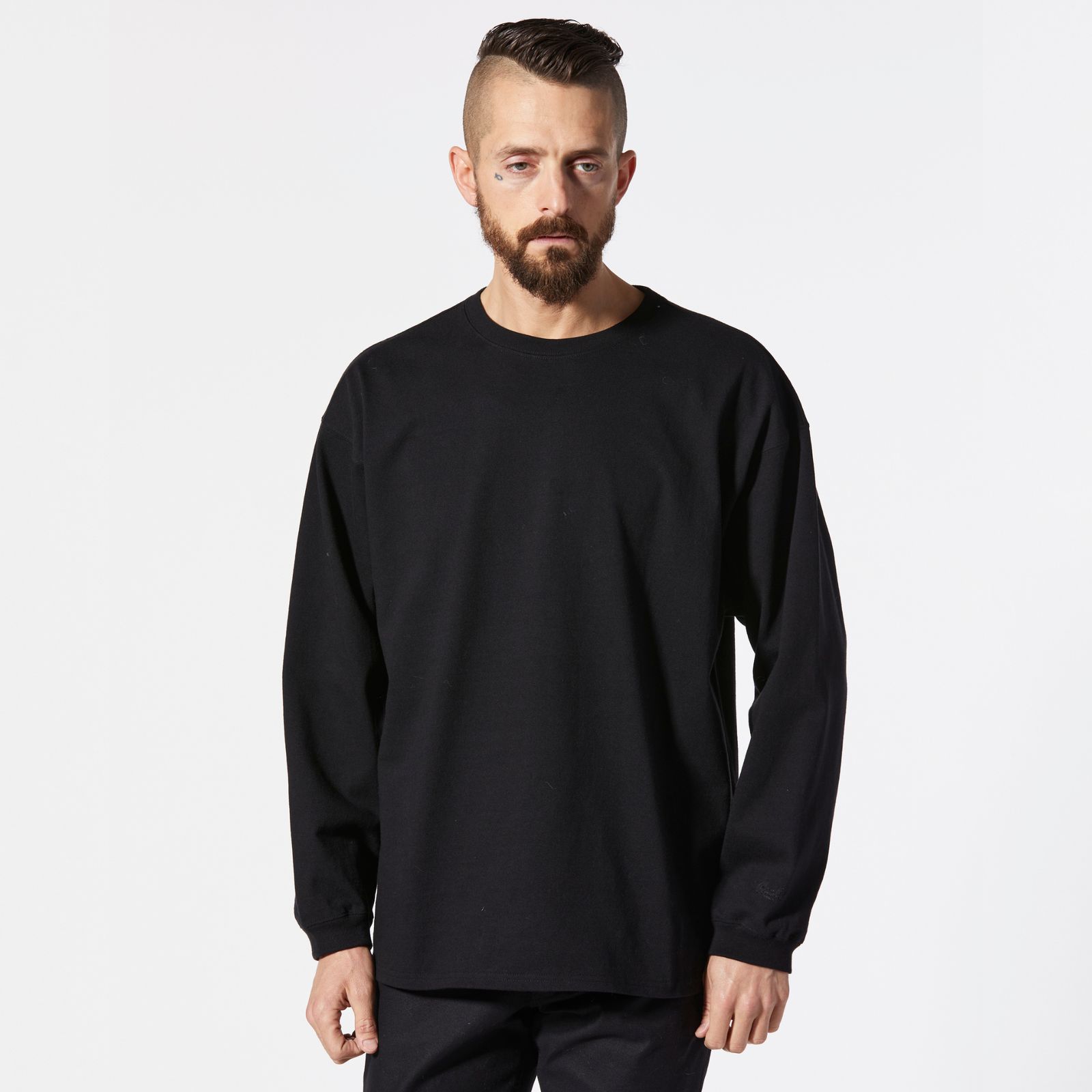ロングスリーブ カットソー （BLACK）