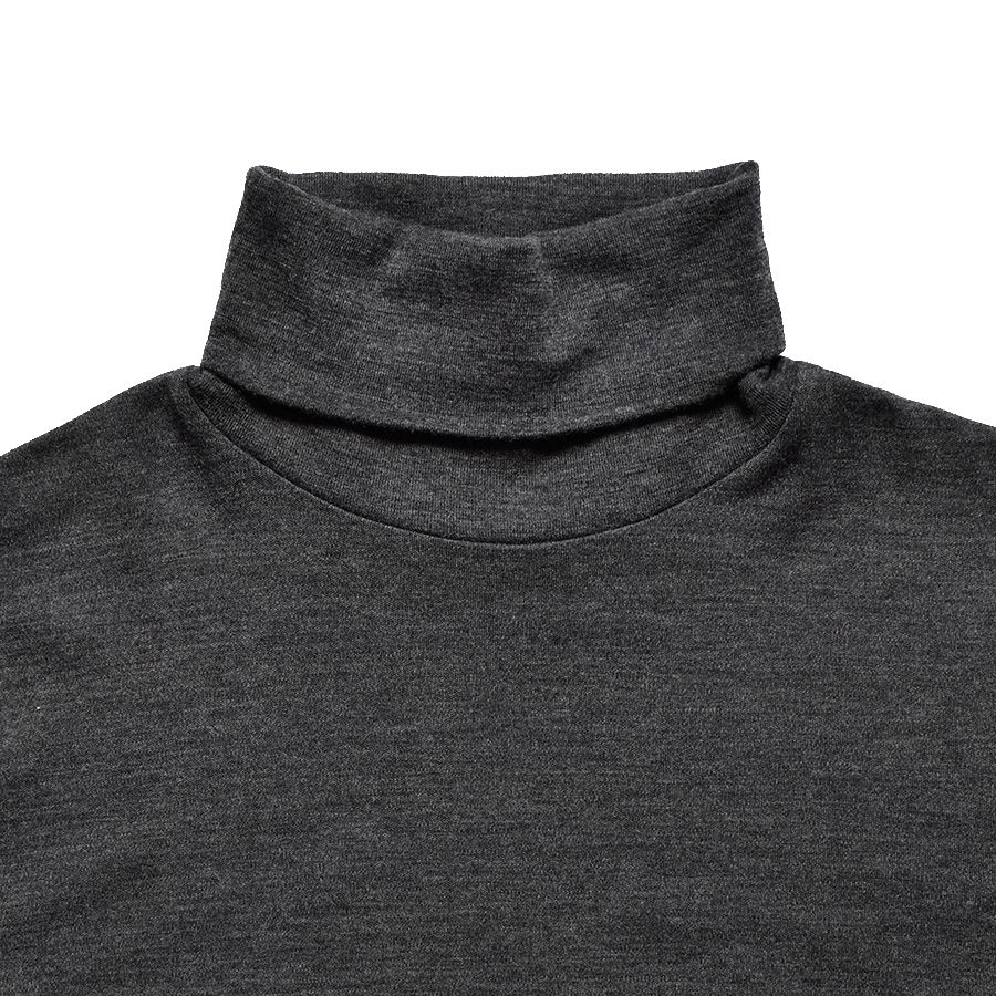Wool Turtleneck L/S （CGR） /  ウールタートルネック （チャコール）