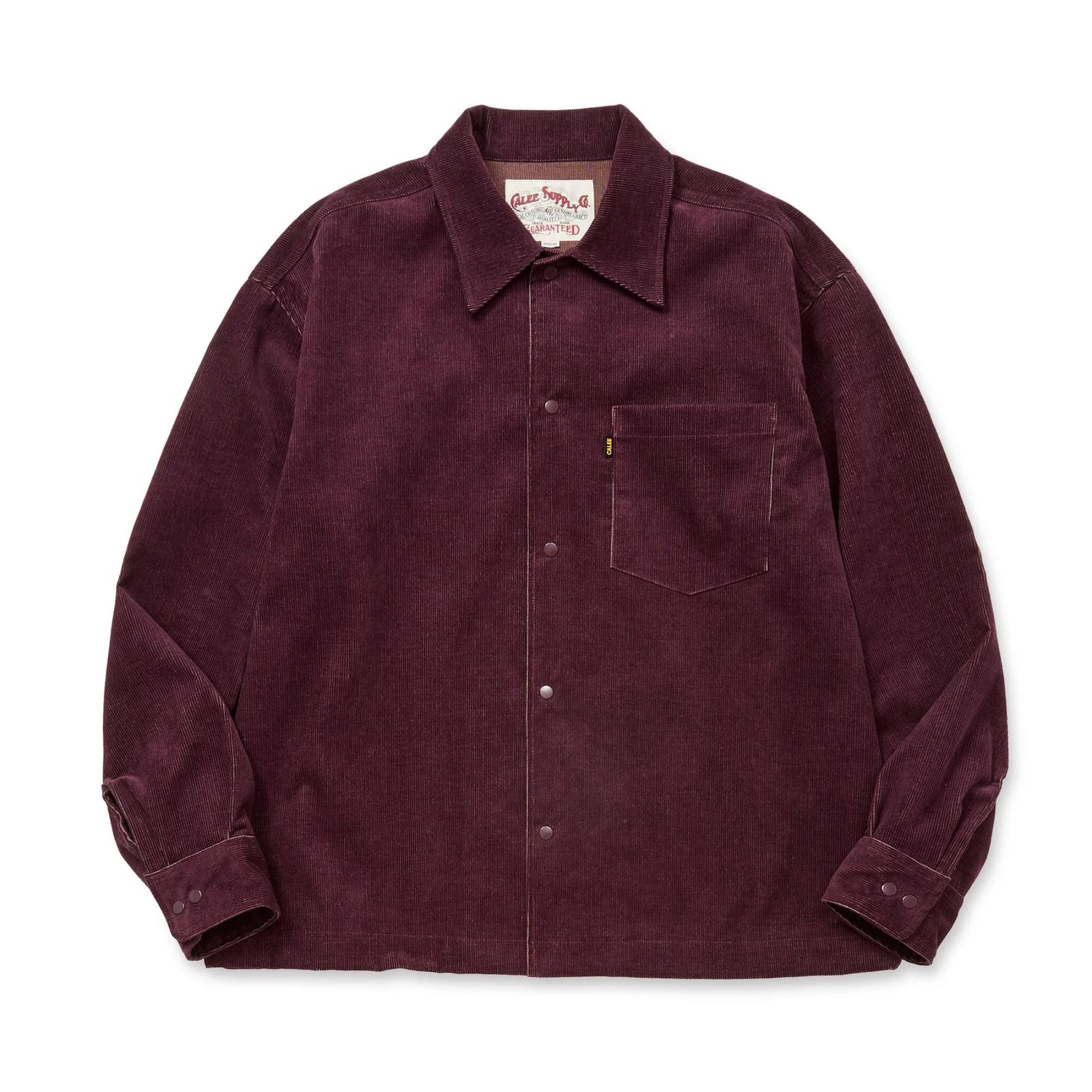 14W T/C CORDUROY SHIRT JACKET (BURGUNDY)｜コーデュロイ シャツジャケット｜CL-25AW008