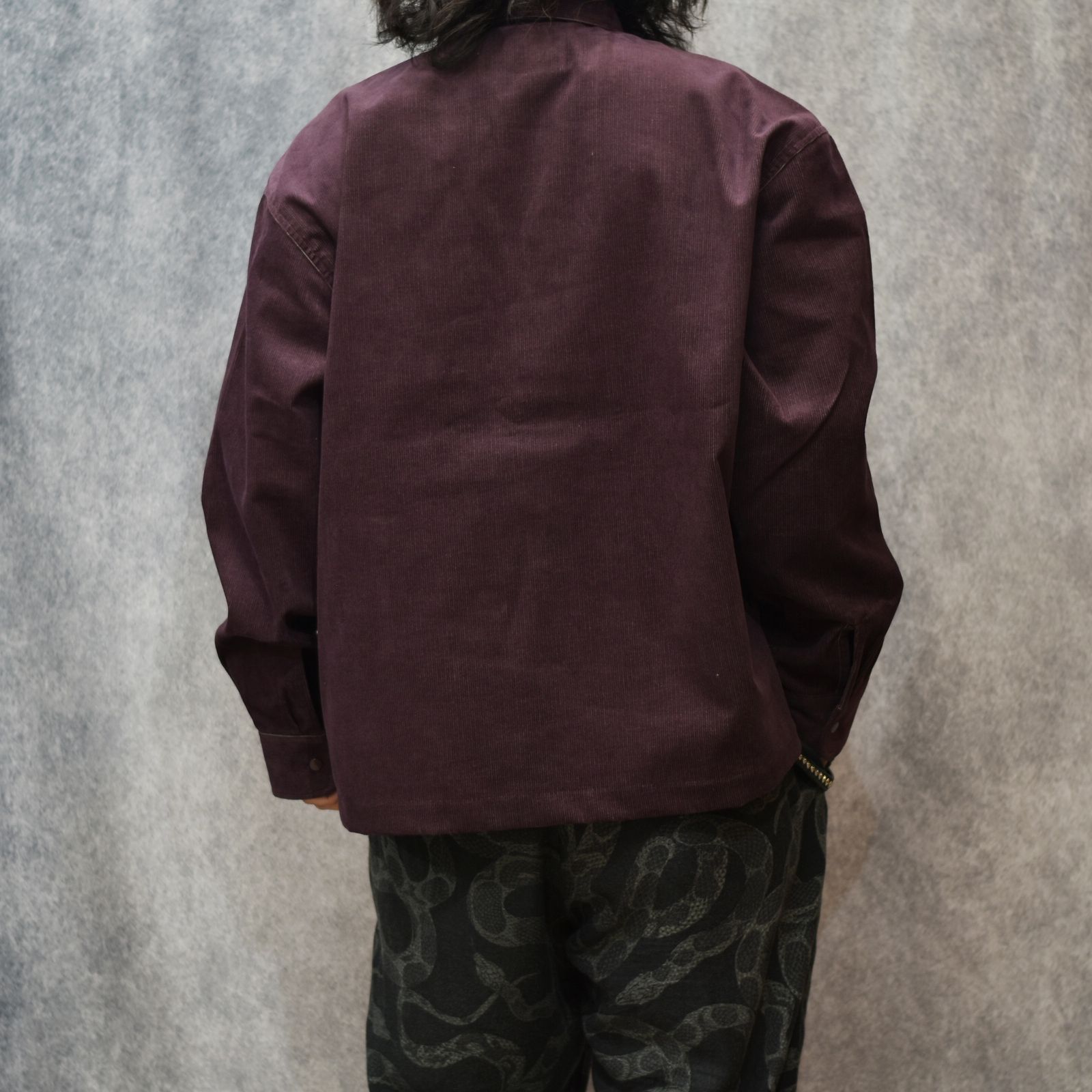 14W T/C CORDUROY SHIRT JACKET (BURGUNDY)｜コーデュロイ シャツジャケット｜CL-25AW008