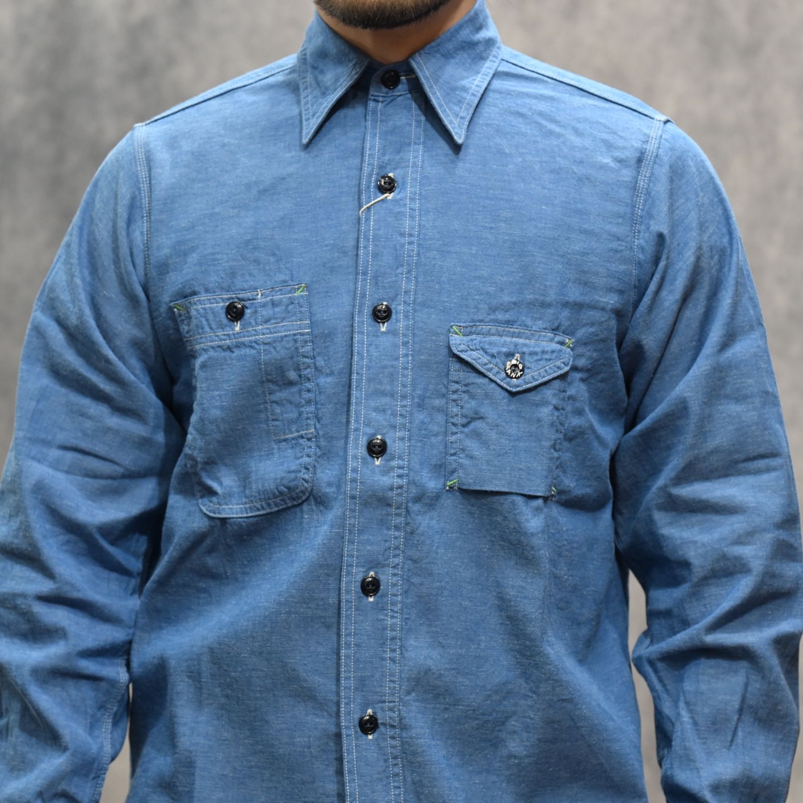1935 ORIGINAL CHAMBRAY （BLUE GREY）｜シャンブレーシャツ （ブルーグレー）