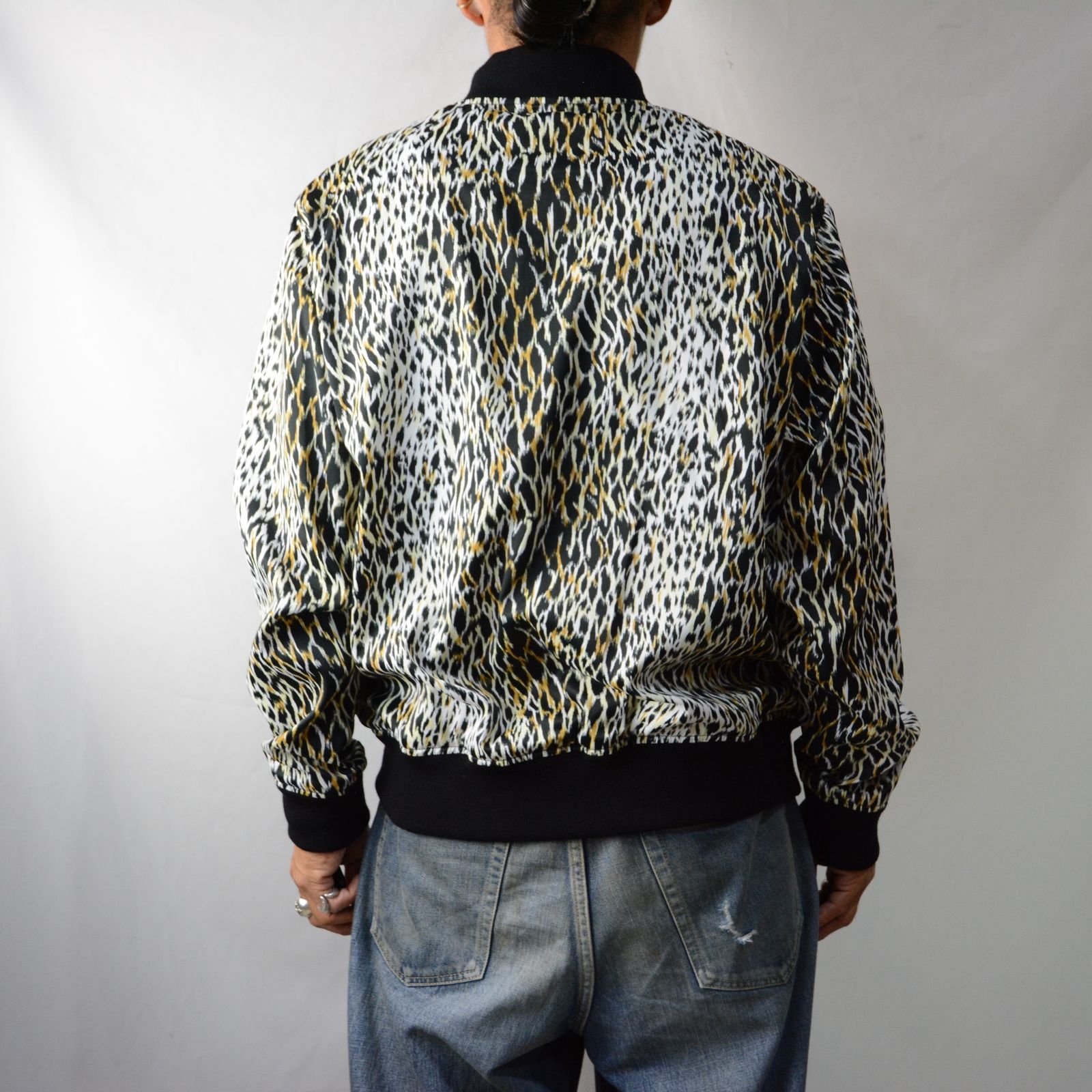 MINEDENIM - Leopard RC. Satin Rib Zip Blouson （WPT