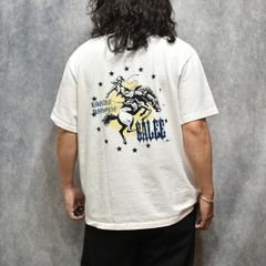 GARMENT DYE IRON HORSE TEE ＜BARTHDAY WORKS DESIGN＞ (WHITE)｜アイアンホース プリント Tシャツ｜CL-26SS002BW