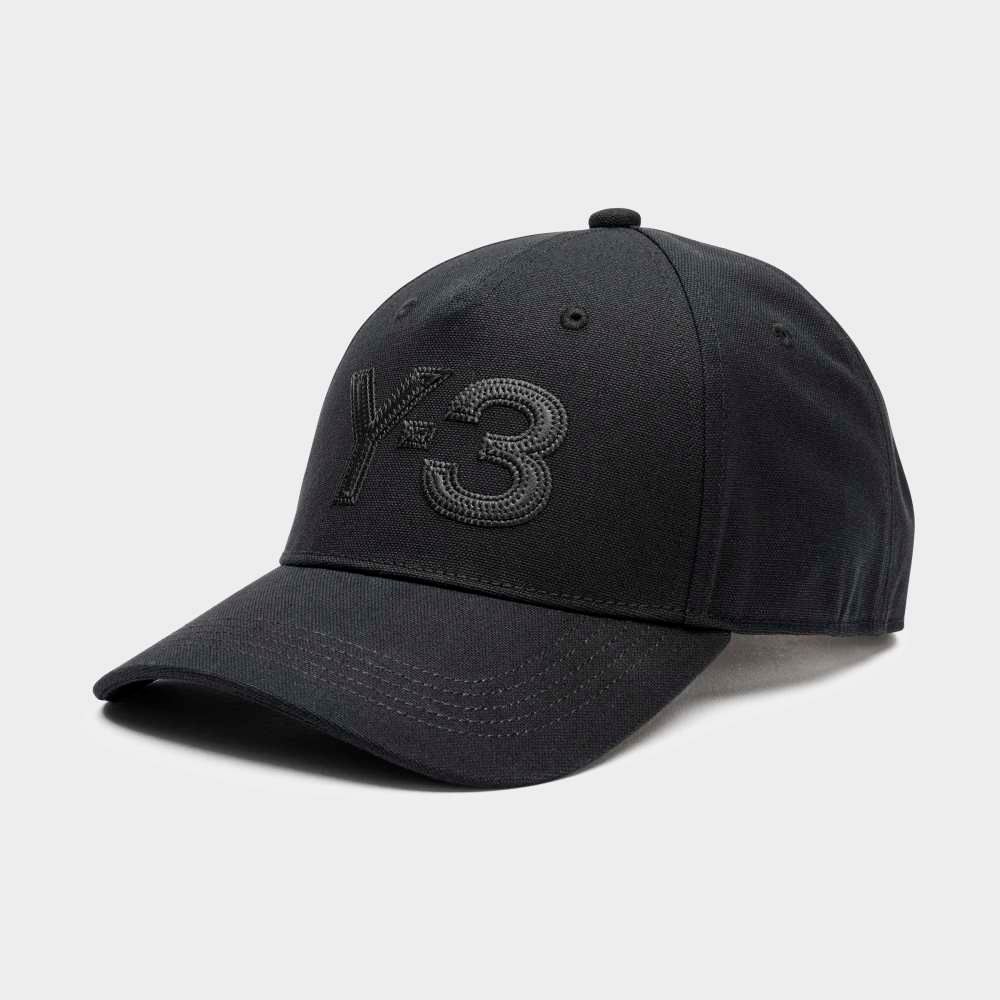 Y-3 LOGO CAP （BLACK × BLACK） / ロゴ刺繡 キャップ （ブラック × ブラック）｜KT0567