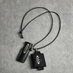 STUDS LEATHER IQOS & HEAT STICK CASE (BLACK) / アイコス ＆ ヒートスティック ケース