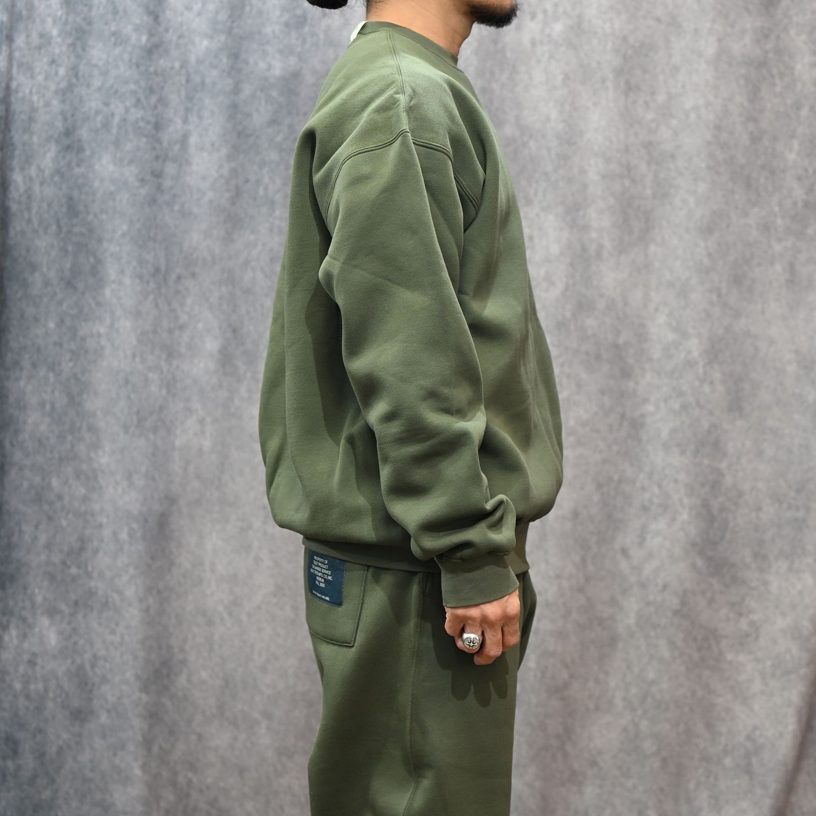 EXCHANGE SERVICE SWEAT SHIRT （KHAKI） / エクスチェンジ スウェットトレーナー （カーキ） 9252-CS81
