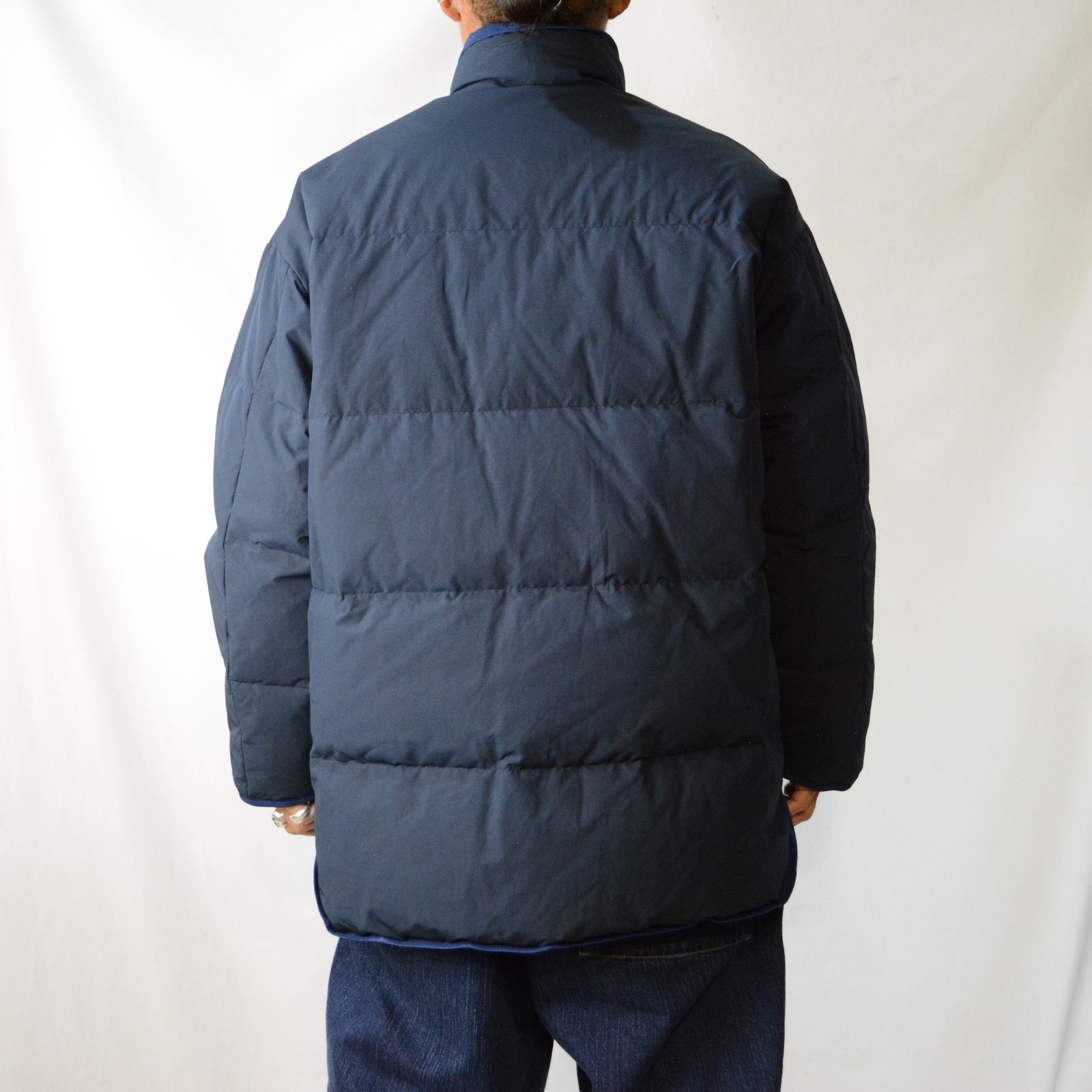 CHINESE DOWN JACKET  (NAVY) - チャイナ ダウンジャケット （ネイビー）