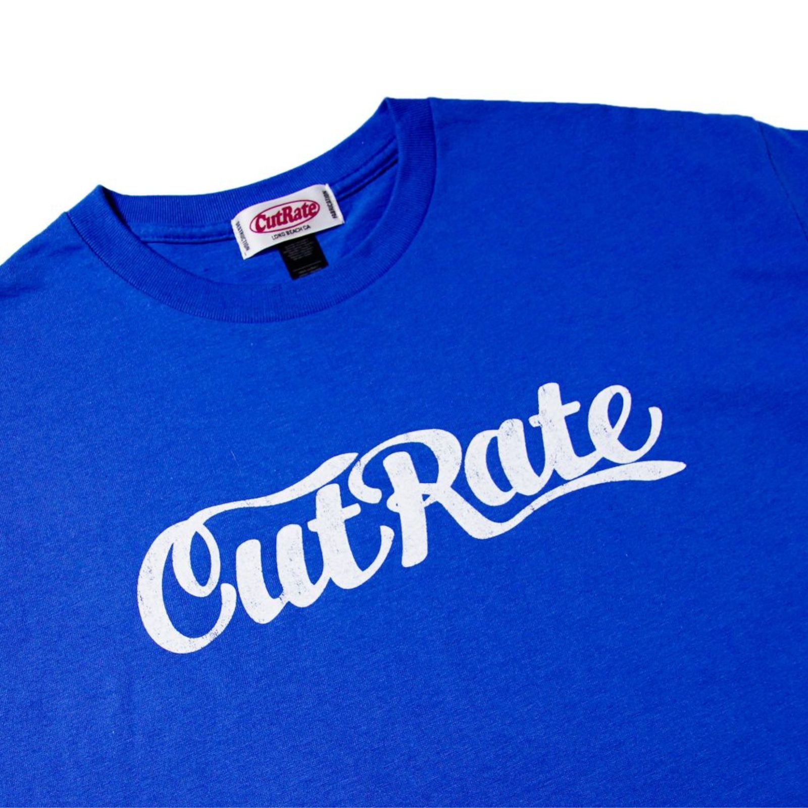 CUTRATE LOGO TEE (ROYAL)｜キャット 猫 Tシャツ｜CR-25SS004