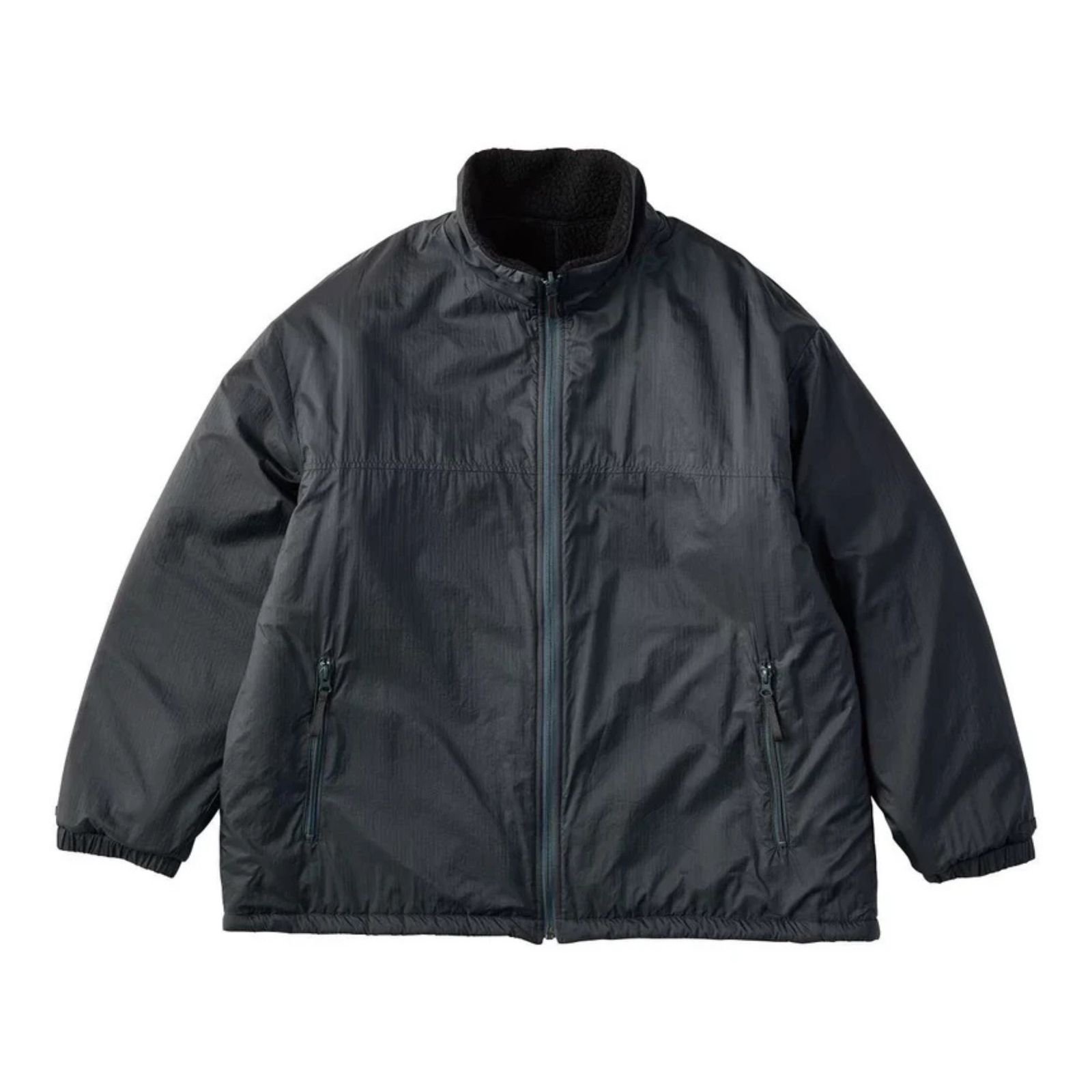 FLEECE LINER NYLON ZIP UP JACKET （BLACK）｜フリース リバーシブルジャケット （ブラック） PC-022-3623-10