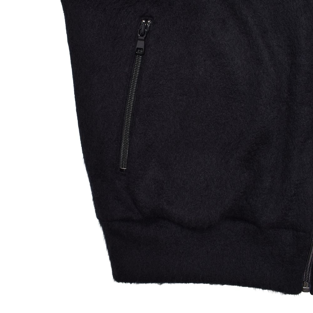 A.Wool Shaggy Track Jaket （BLK）｜ウールシャギー トラックジャケット｜MDFBF09404