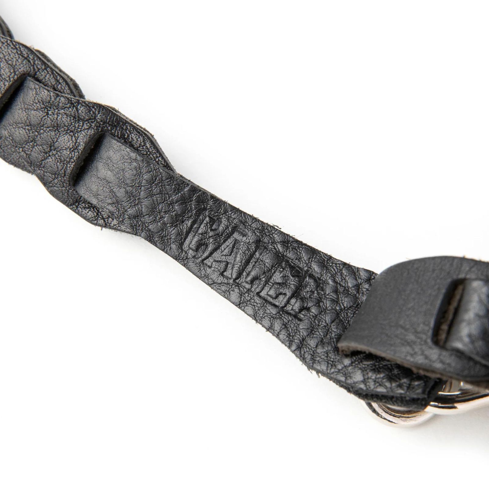 CHAIN LEATHER WRIST STRAP (BLACK) / チェーン レザー リストストラップ